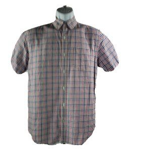 John Lewis Cotton-Oxford Shirt M Plaid Pocket
